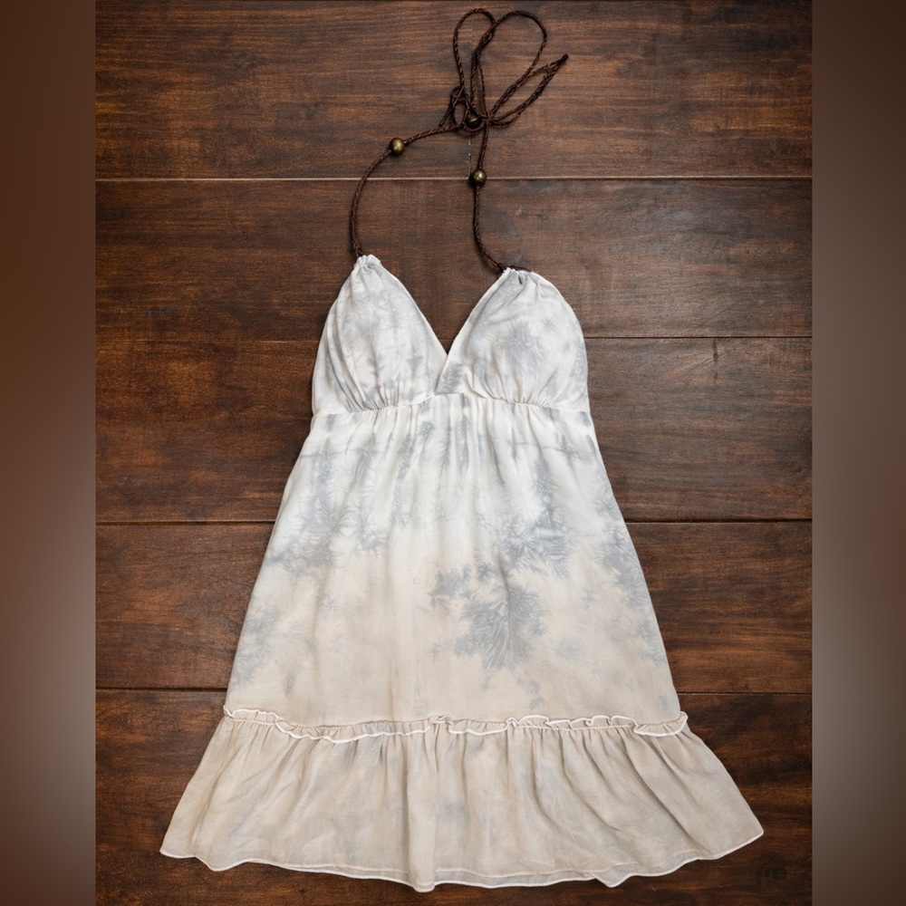 Guess Ombré Halter Dress w/ Braided Halter Ties NWT